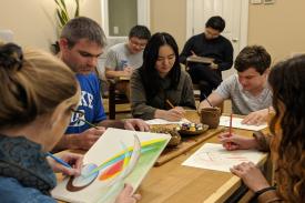 Meditative Art is an opportunity to relax and be creative without the pressure of performing. We invite you to practice mindfulness and experience peace by leaving it all on paper. No experience necessary and materials will be provided. This group meets every Tuesday from 6:30PM-7:20PM in the Student Wellness Center Room 148. Meditative Art is an opportunity to relax and be creative without the pressure of performing. We invite you to practice mindfulness and experience peace by leaving it all on paper. No experience necessary and materials will be provided. This group meets every Tuesday from 6:30PM-7:20PM in the Student Wellness Center Room 148.